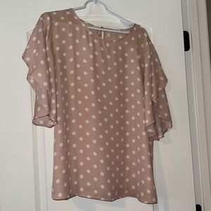 *LOWEST PRICE* Polka Dot Blouse - Violet + Claire